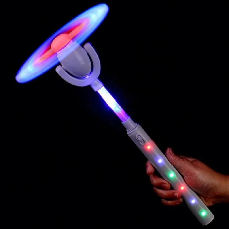 High Quality Spinner Glow Flashing Light Up Windmills Wind Spinner Glows Toys With Music