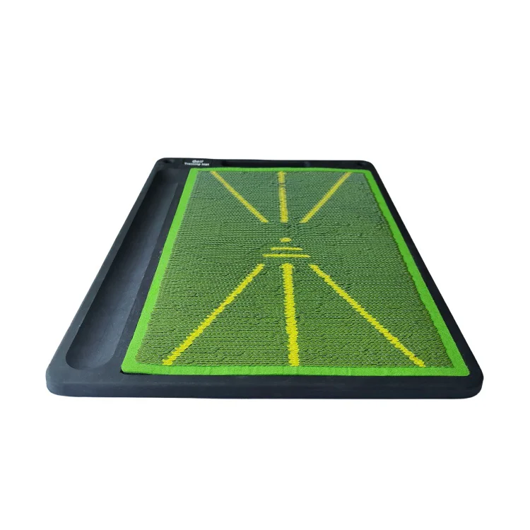 New Golf Swing Mat Hot Selling High Quality Portable 3 in 1 Mini Golf Training Mat with No Color Fading Sequin Piece