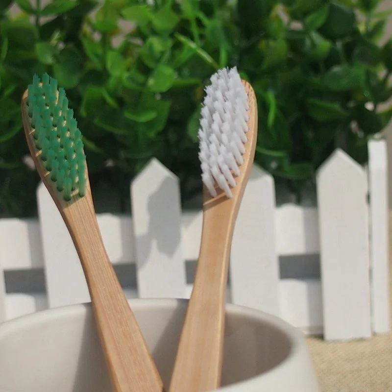 Biodegradable Hotel Disposable Wholesale  Bamboo Toothbrush for Adult Oral Care