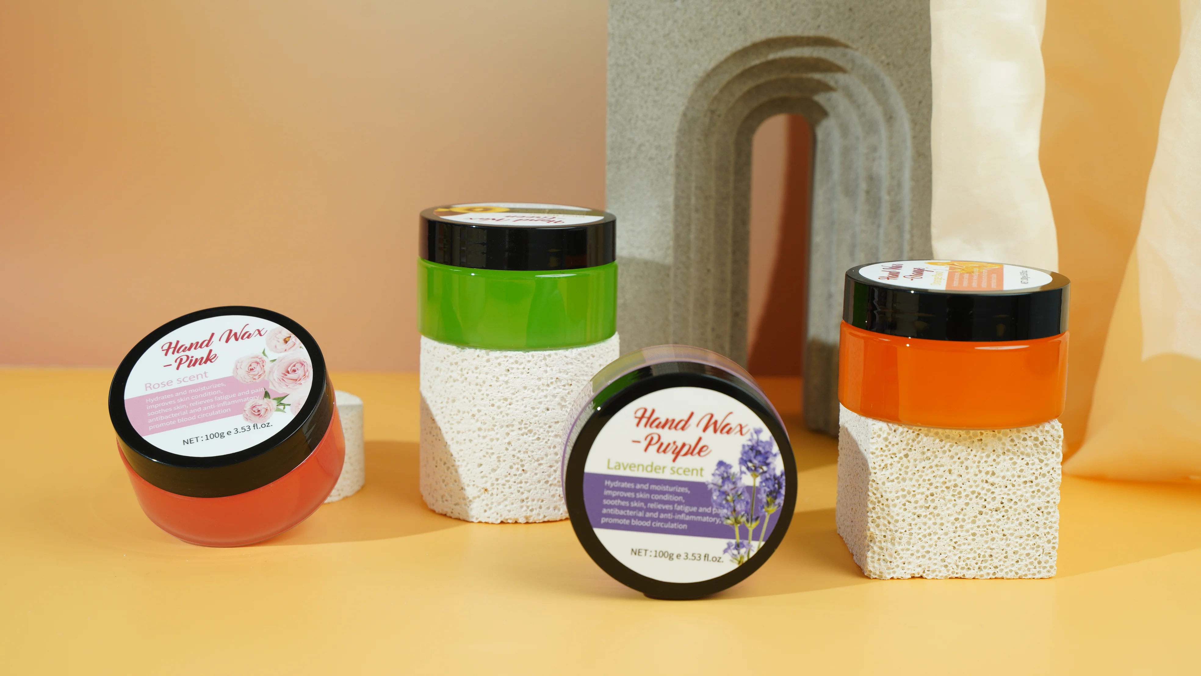 Hand Wax Skin Care Private Label Moisturizing Exfoliator Paraffin Honey Milk Hand Peeling Mask