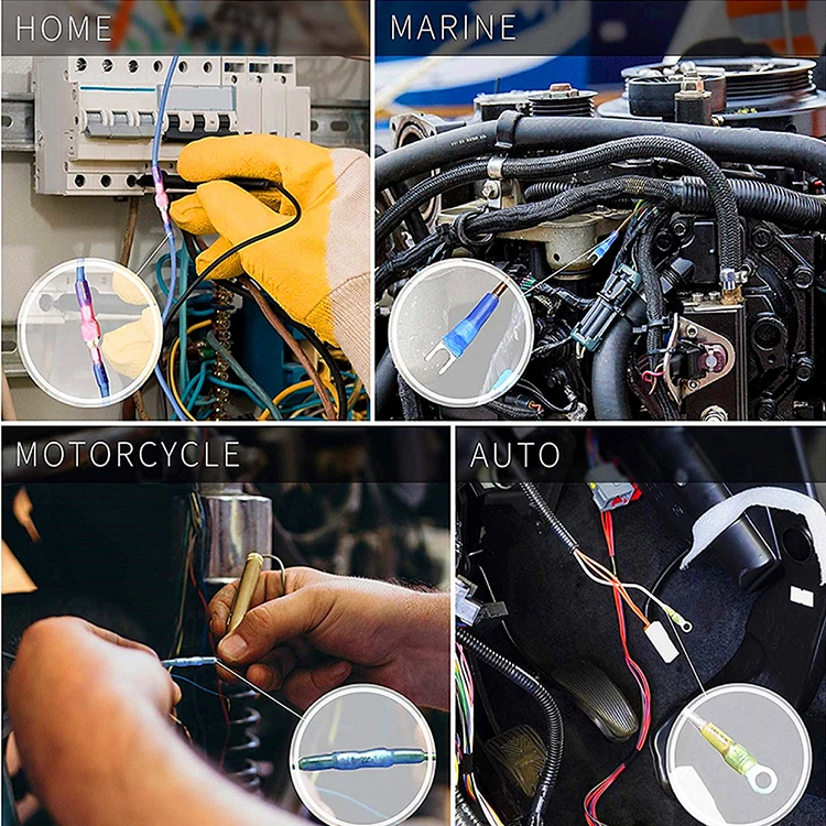 Factory Directly Provide Solder Seal Crimp Splice Wire Heat Shrink Butt Connector