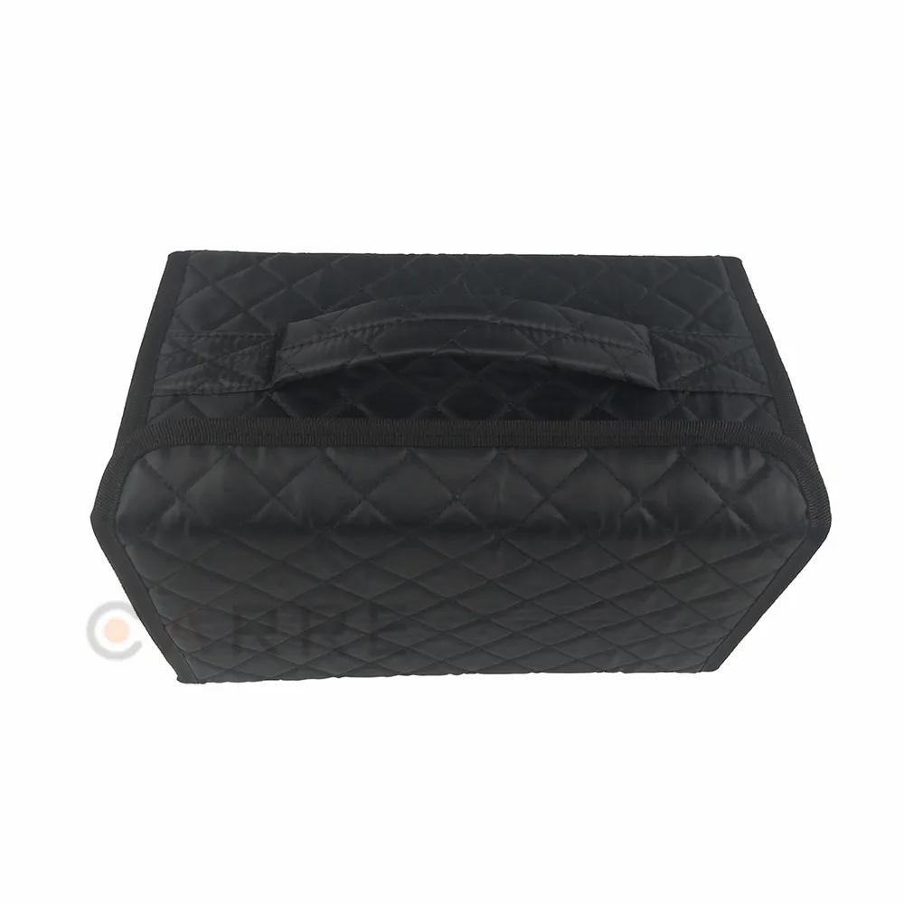 Factory Custom Black Quilted Foldable Nail Polish Travel Bag for Manicurist