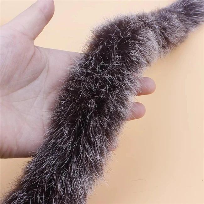 Soft Long Pile Rabbit Yarn Fur Strips