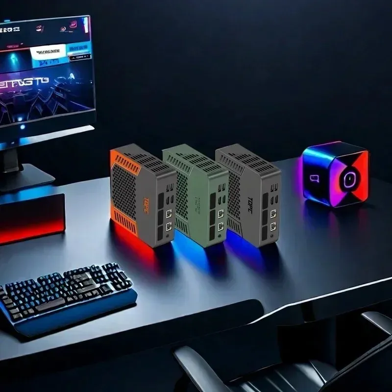 Новый дешевый мини-ПК TOPC AMD R9 7940HS R7 8845HS USB4.0 Dual LAN настольные компьютеры 2xDDR5 PCIe4.0 Win11 Карманный игровой мини-компьютер WiFi6E
