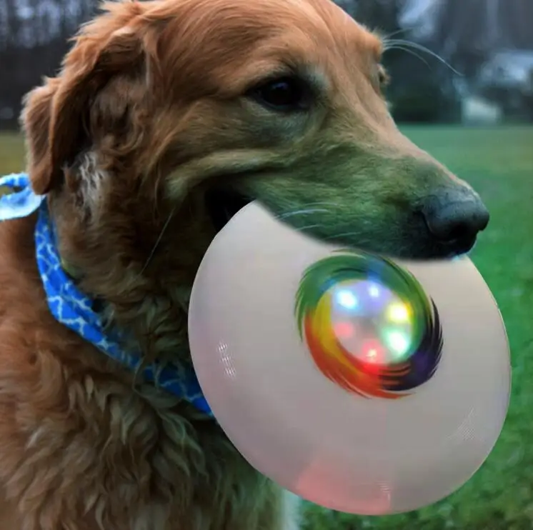 Customized LED Throwing Game Flying Discs Outdoor Kids Adults Camping Games Summer Beach Sports Toys LEDs Flying Disc Game