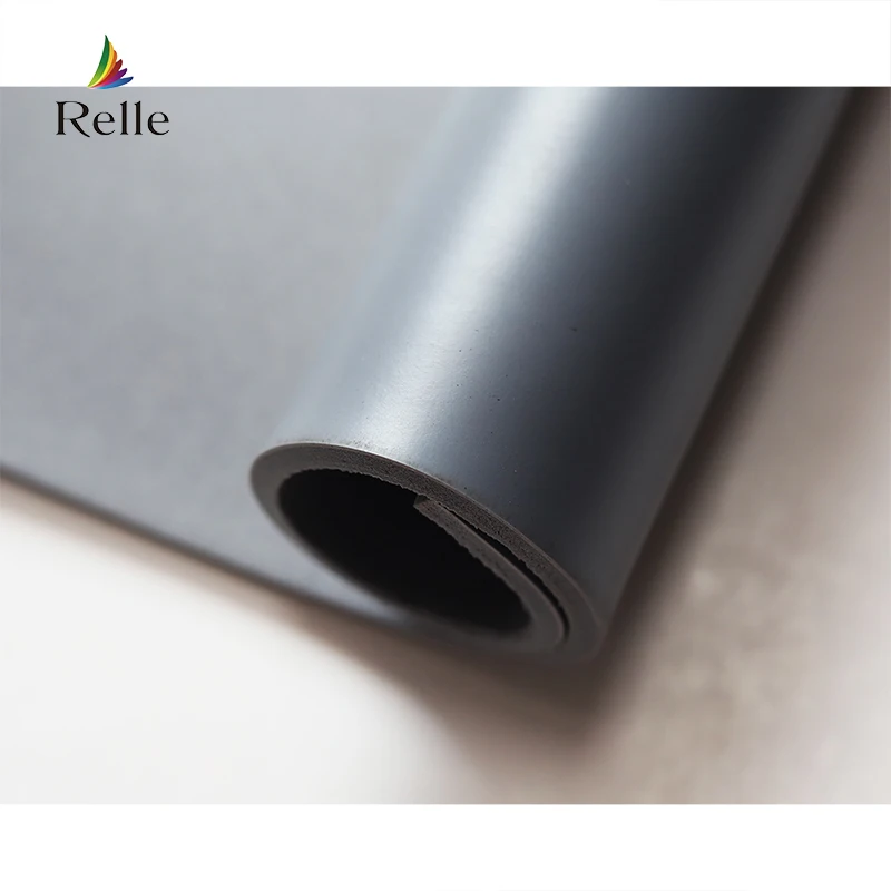 Relle waterproof antifire anti slip sponge lay pvc black dance floor