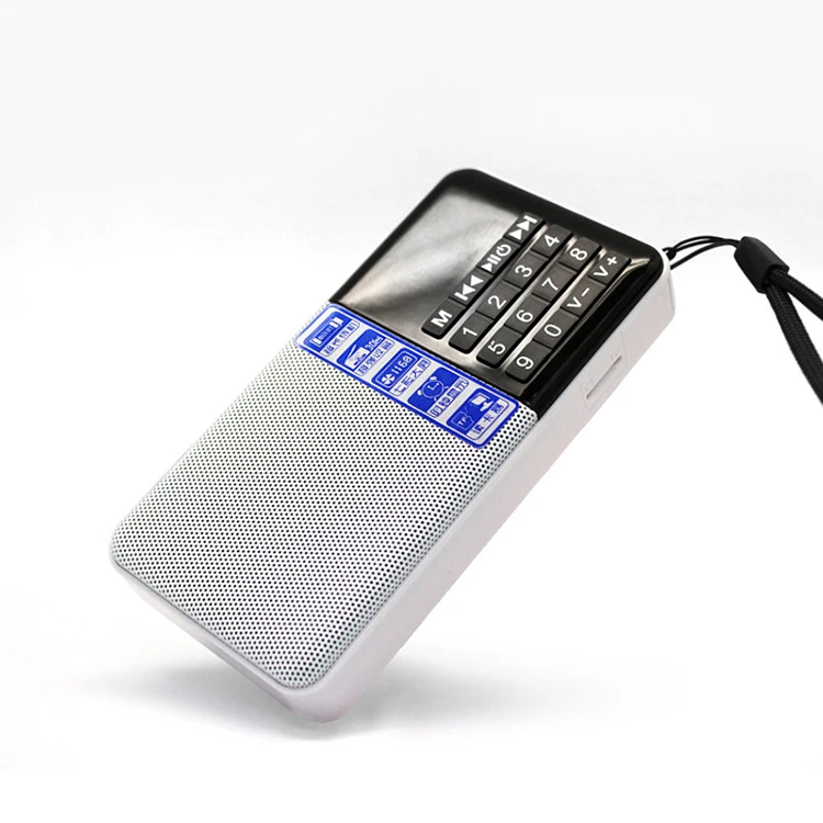 
Portable mini rechargeable small Pocket FM Radio USB TF card digital MP3 music player 