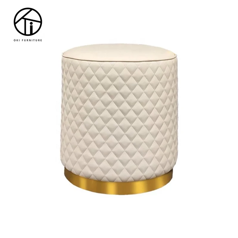 dressing stool makeup chair round  Kids Living room Velvet stool salon comfortable simple Pet Cat House Ottoman