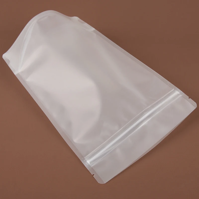 stock Matte finish Poly Flat Clear Cookie Candy Packaging Bags Heat Seal Baking Plastic Packaging Pouch for Food Snack Package