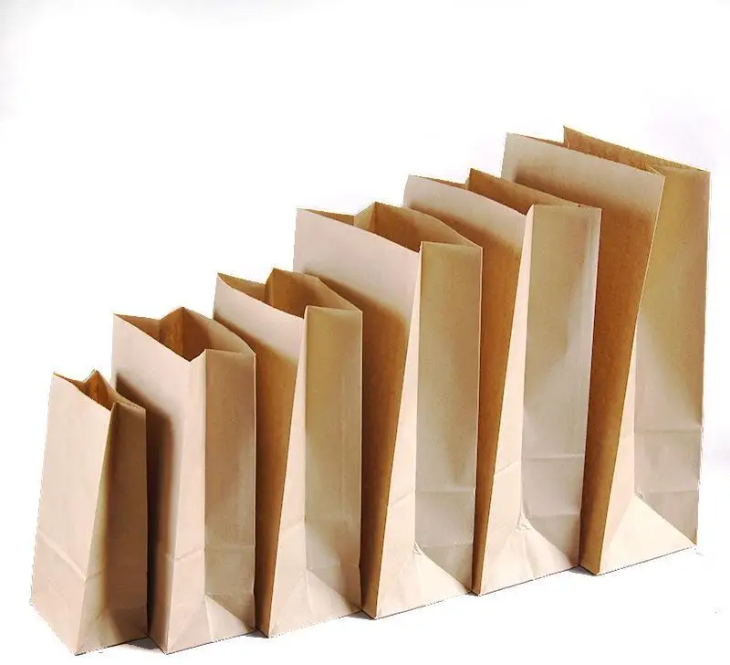  Пищевые пакеты из крафт-бумаги с ручкой белый бумажный пакет принтом