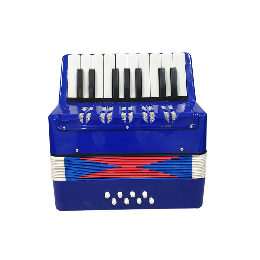 Factory Direct Hotsale 17 Buttons 8 Bass Accordion Toy Acordeon For Kids Beginner
