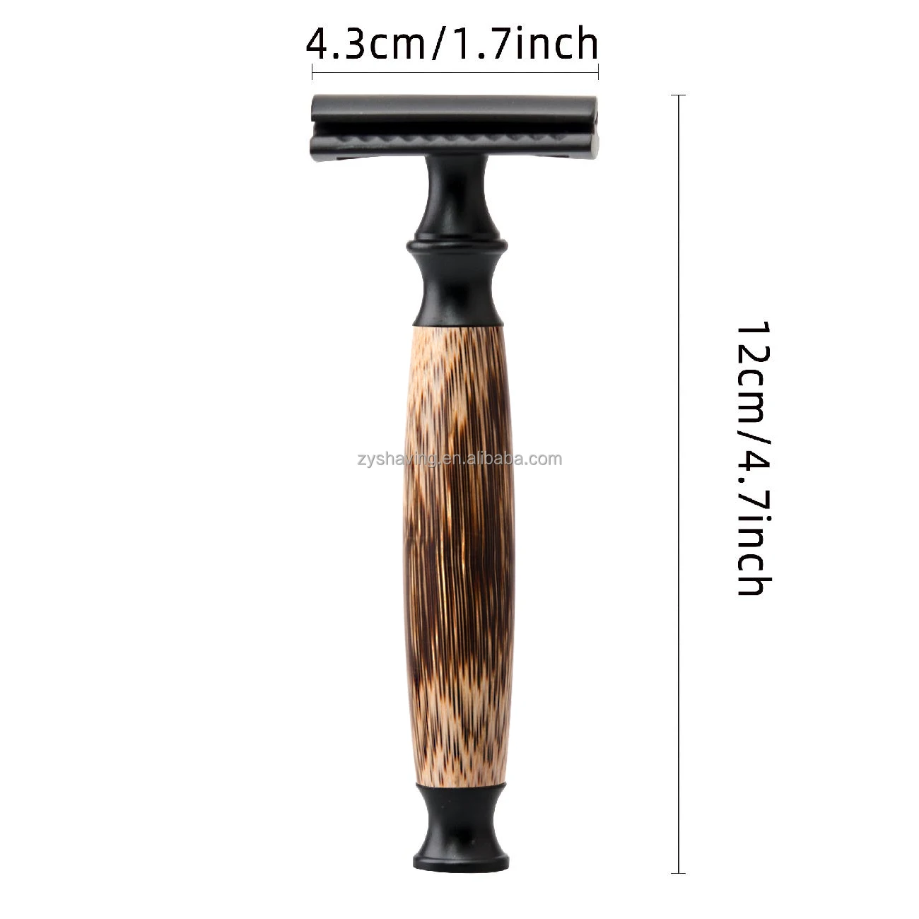 ZY ECO Shaving Safety Razor Double Edge Safety Razor for Men, Safety Razor with Bamboo Handle, Fits All Double Edge Razor Blades