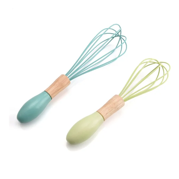 Оптовая продажа, кухонный инструмент, пластиковая ручка, вращающийся венчик для торта, выпечки яиц, кухонная утварь, ручной венчик для яиц