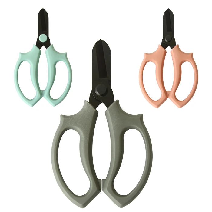 Floriculture Stainless Steel F Flower Arranging Tools Florist Pruners Bonsai Ikebana Scissors with Black Blade