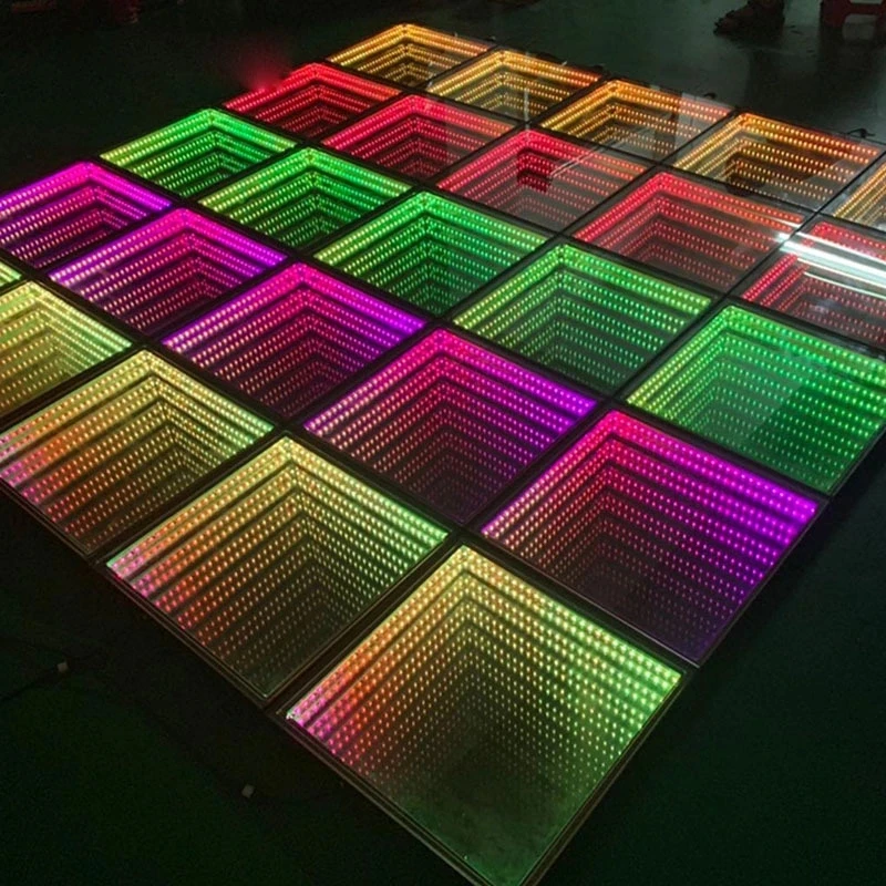 Disco Tiles Led Stage Lighting Led Video Dancing Floor 3d Mirror Dance Floor Wholesale In China