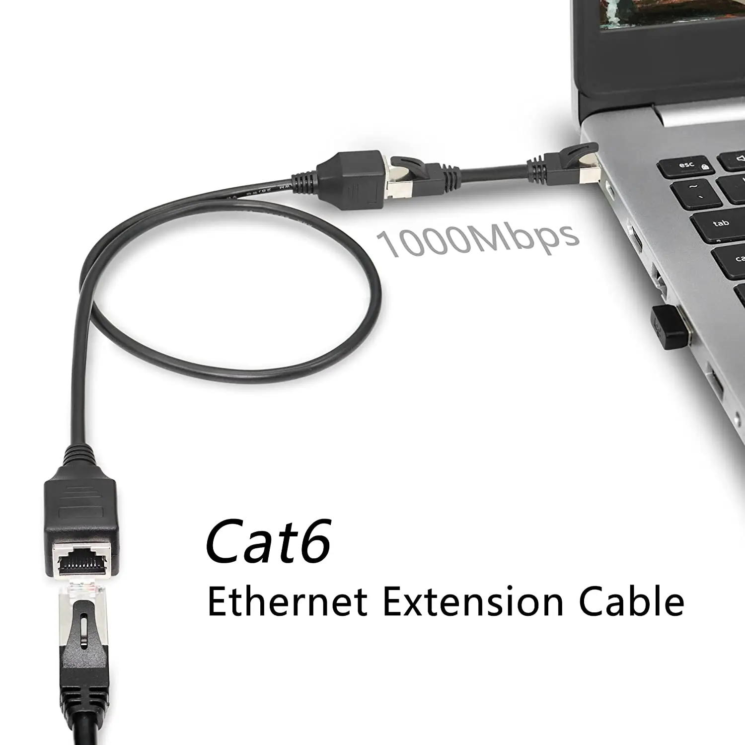 Cat5E CAT6 Ethernet Extension Cable RJ45 Coupler Female to Female Ethernet LAN Network Cable Connector