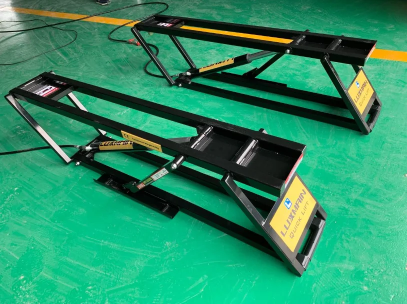 3500kg CE Vehicle Electric Hydraulic Tilting Small Auto Lifts MINI scissor lifter Mobile portable quick car lift
