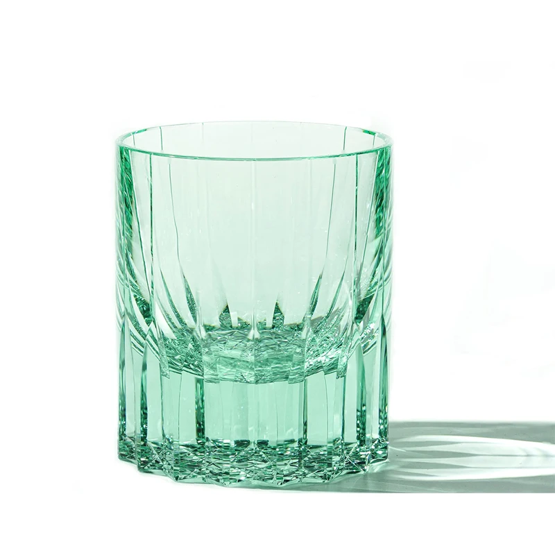 Luxury Lead Free Crystal Whiskey Glass Hand Carved Edo Kiriko Glasses 260ml/8oz for Christmas gift