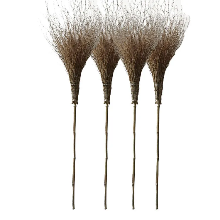 Supplier Outdoor Garden Coconut Shape Bamboo Strip Bed Broom And Dustpan Multifunction Magic Broom Wholesale