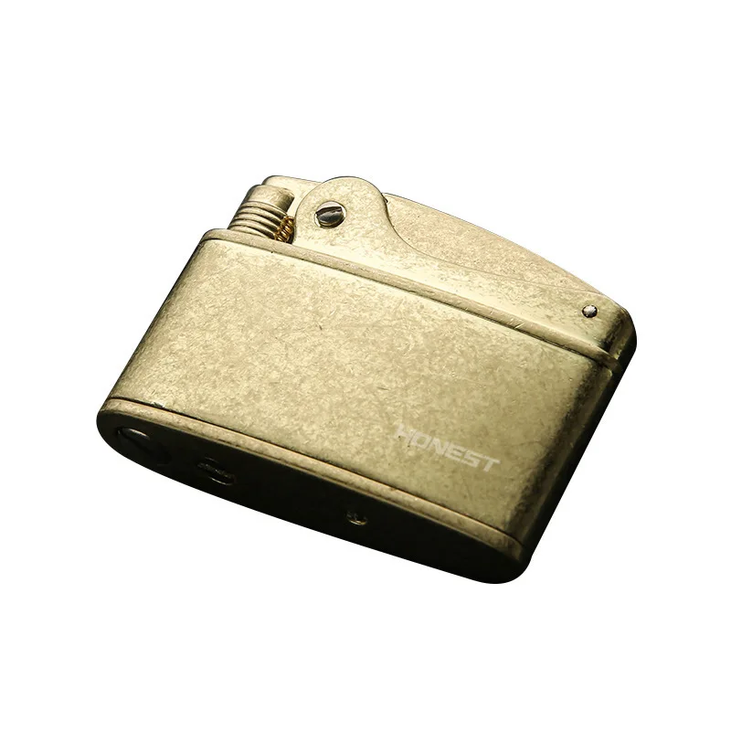 Retro style metal kerosene oil  refillable lighter for men gift