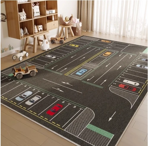 Soft Kids Educational Mat Creative City Road Traffic Map Play Mat For Children