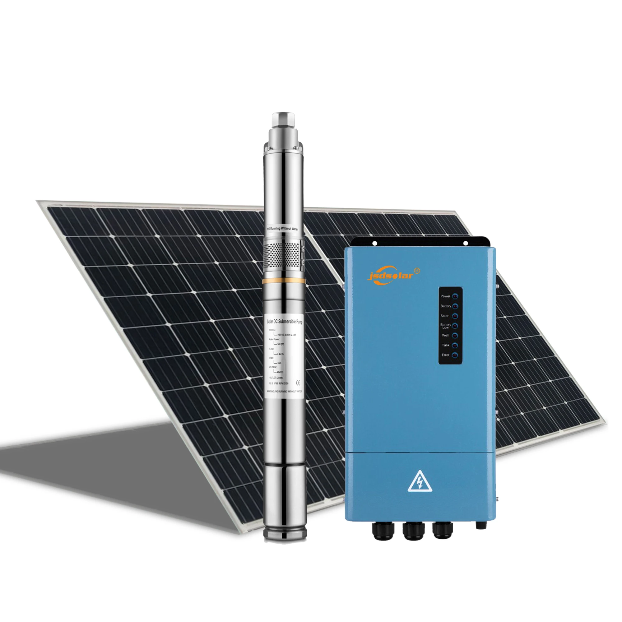 Solar Powered Agricultural Irrigation System Inverter controller 10HP 15HP 20HP 25HP Submersible Solar Water Pump For Irrigation