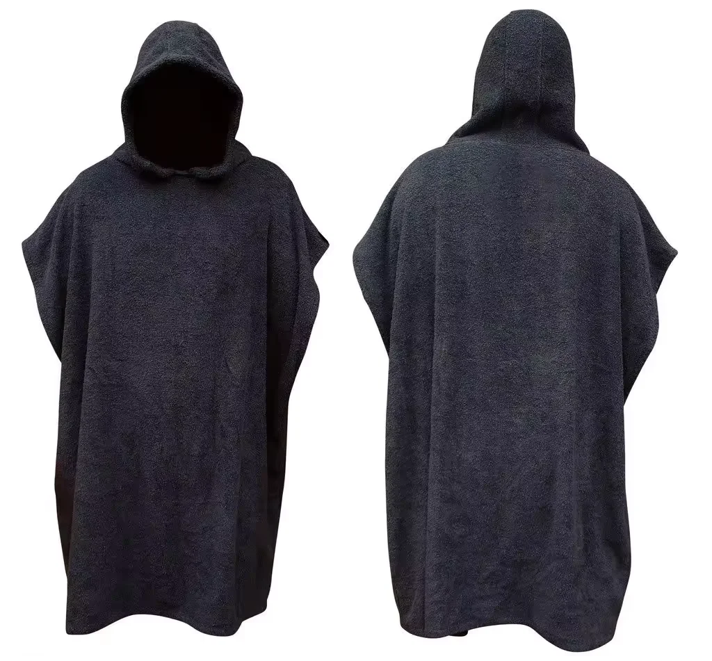 Wholesale surf poncho printed hooded beach towel for adult