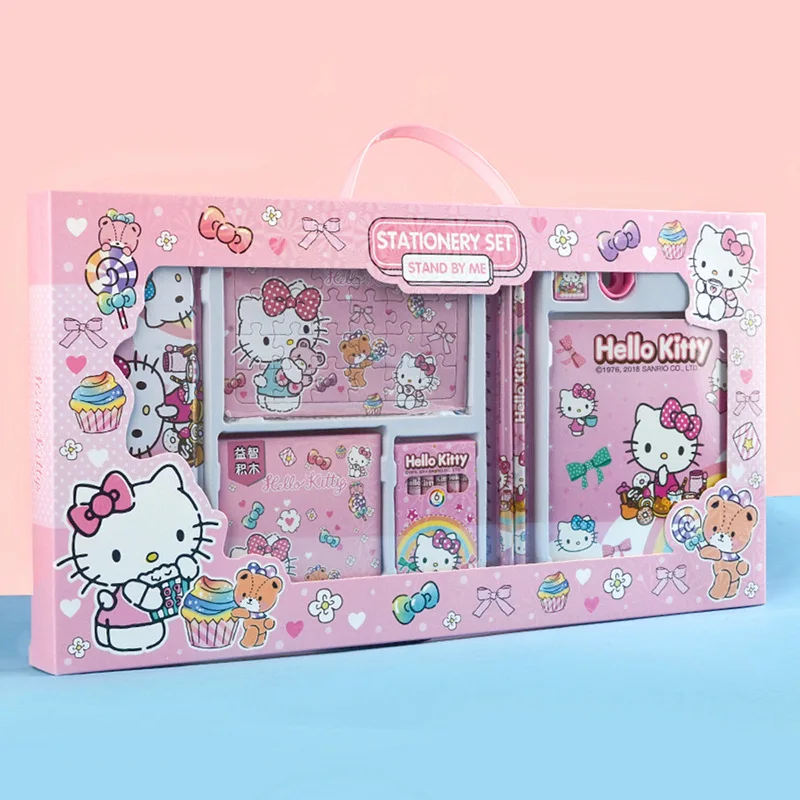 New cute cartoon modeling learning gift variety more than 15 pieces of stationery set