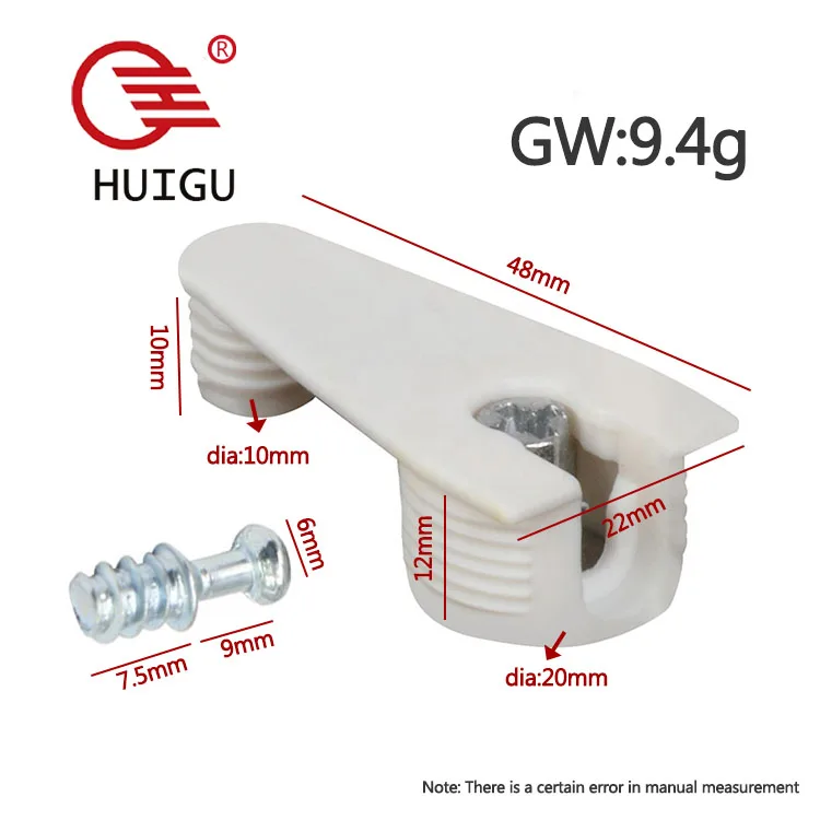 Furniture connect hardware with screw Glass Support Shelf Support