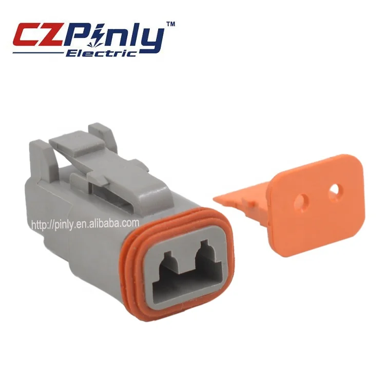 2 Pin Герметичный Женский deustch dt автомобильного жгута проводов разъем DT06-2S