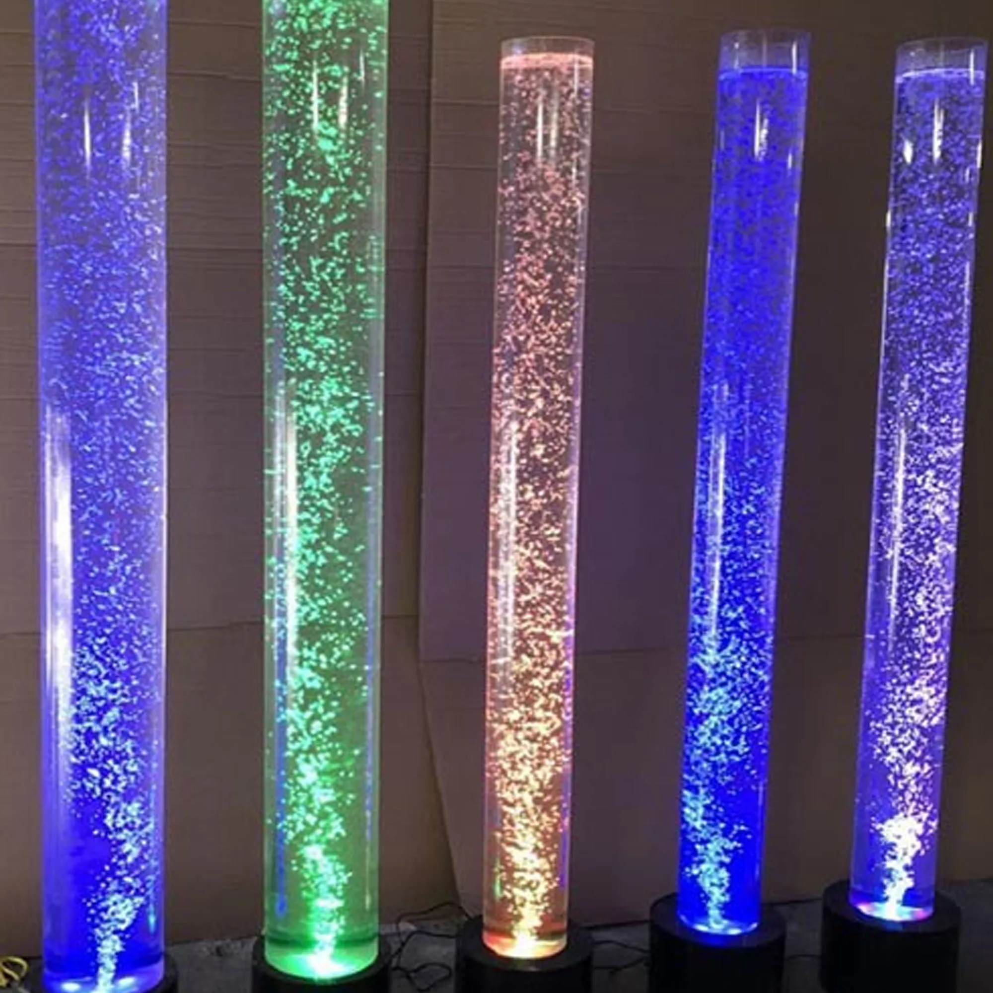 Manufacturer panel led water acrylic bubble fountain wall for home hotel bar decoration