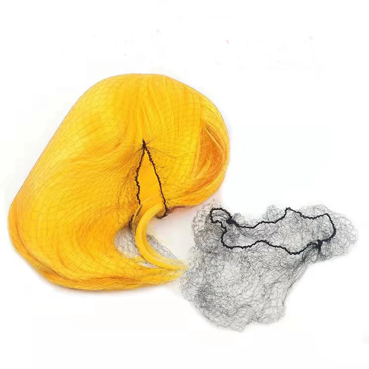 Black White Nylon Hair net Invisible Soft Elastic Lines Big Net Hairnets for packing wigs and hair extension