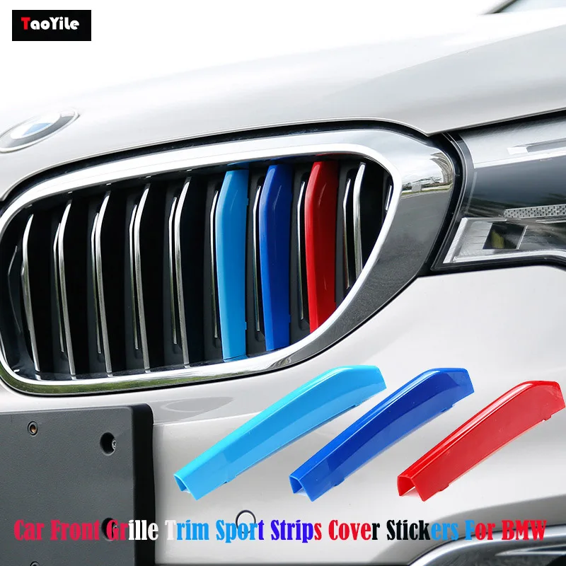 3D Motorsport Car Grill Front Grille Trim Strip Cover