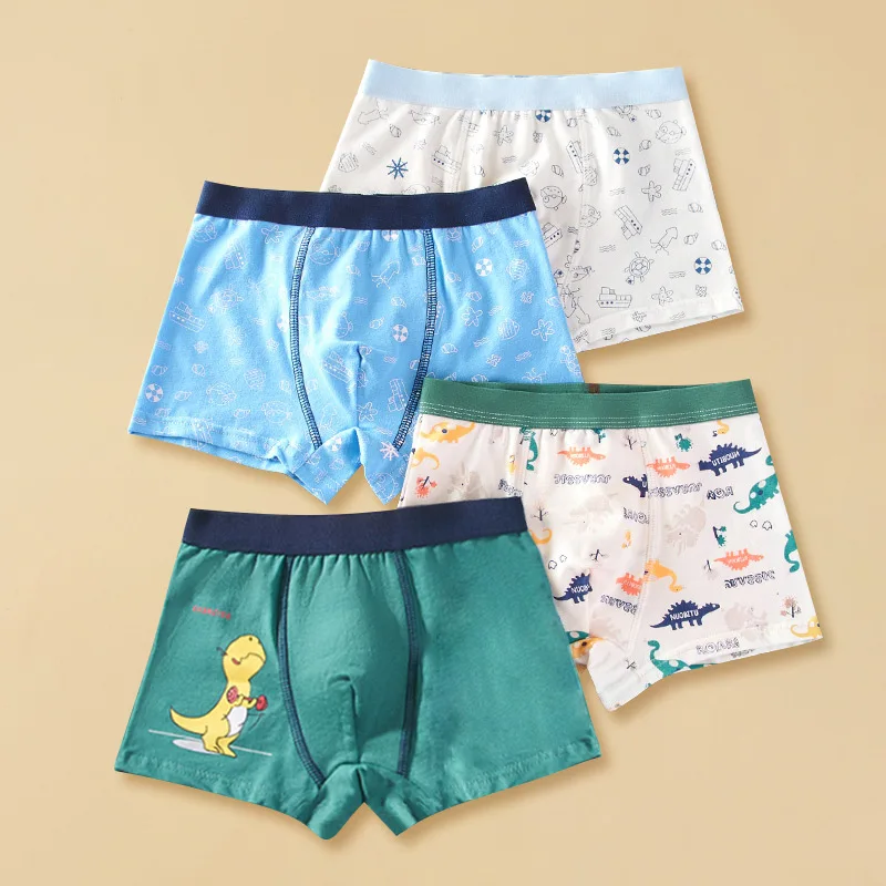 Wholesale High Quality Baby Boy Underwear Children 4-Piece Set Kids Clothes