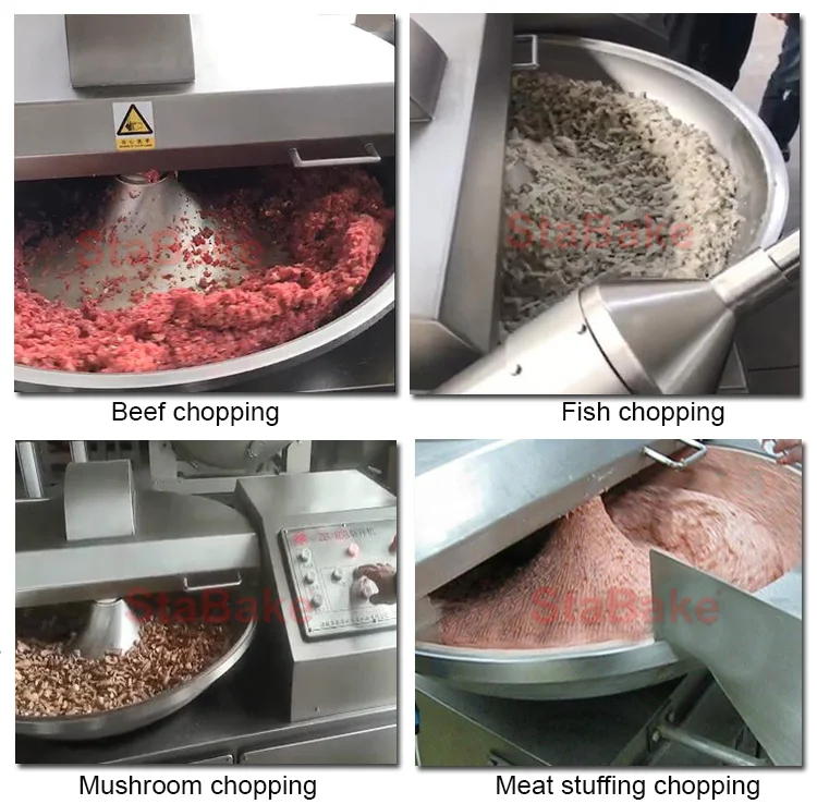 vacuum meat bowl cutter 24 liter meat bowl chopper commercial