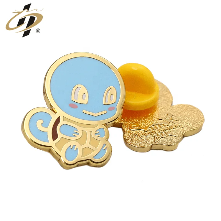Small Brooch Pin Customize Metal Gold Hard Soft Enamel 3d Cartoon Anime Pins for Cloth or Bag