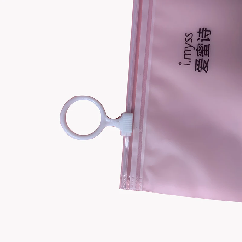 Custom printed apparel logo gift clear vinyl pvc zipper bags