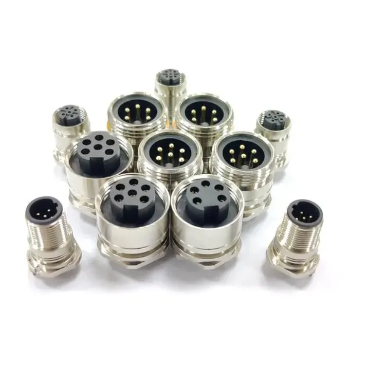 M8 M12 M16 M23 Coding Servo Motor Waterproof IP67 Screw Locking Type aviation Connector