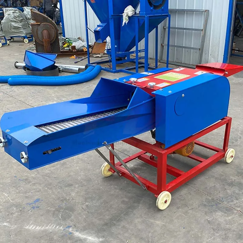 Durable Steel Blades Mini Grass Chaff Cutter Machine For Animals Feed Small Silage Chopper