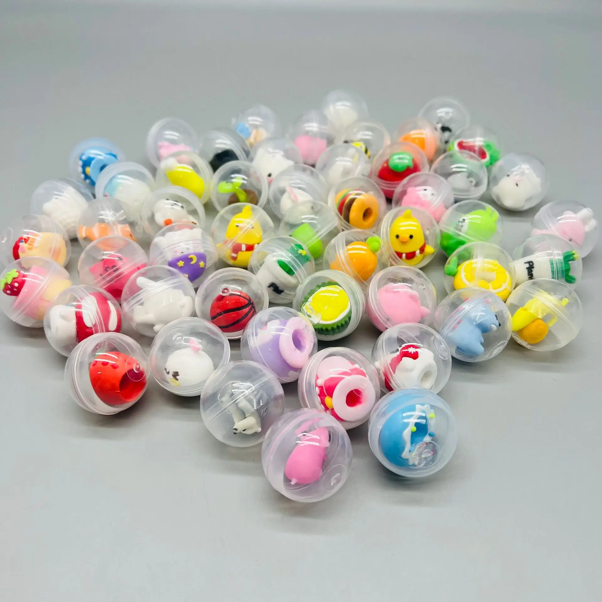 32MM capsule toy vending machine Children Gifts 3D Doll Animal Plastic Egg Toys Mix Different gacha Capsule Toys
