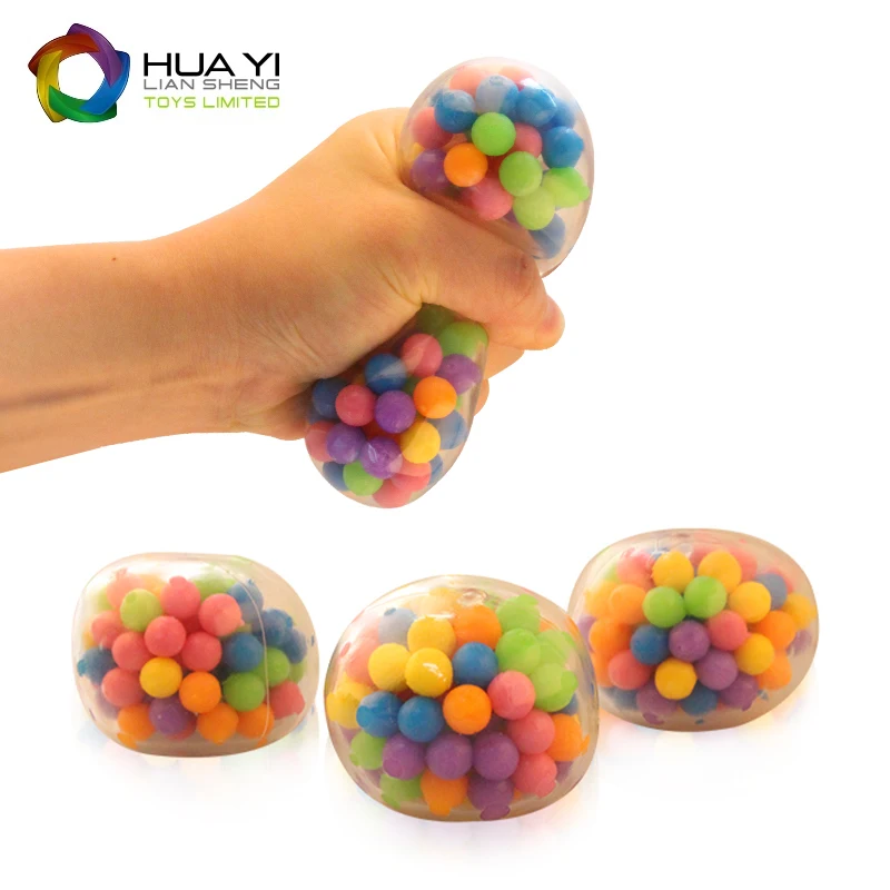 
Colorful Tpr Vent Grape Pull Stretch Slime Sensory Soft Bead Custom Stress Relief Squeeze Fidget Toy Squishy Dna Ball 