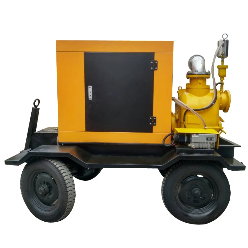 6 inch High Suction Lift Diesel Engine Dewatering Pump With Vacuum System