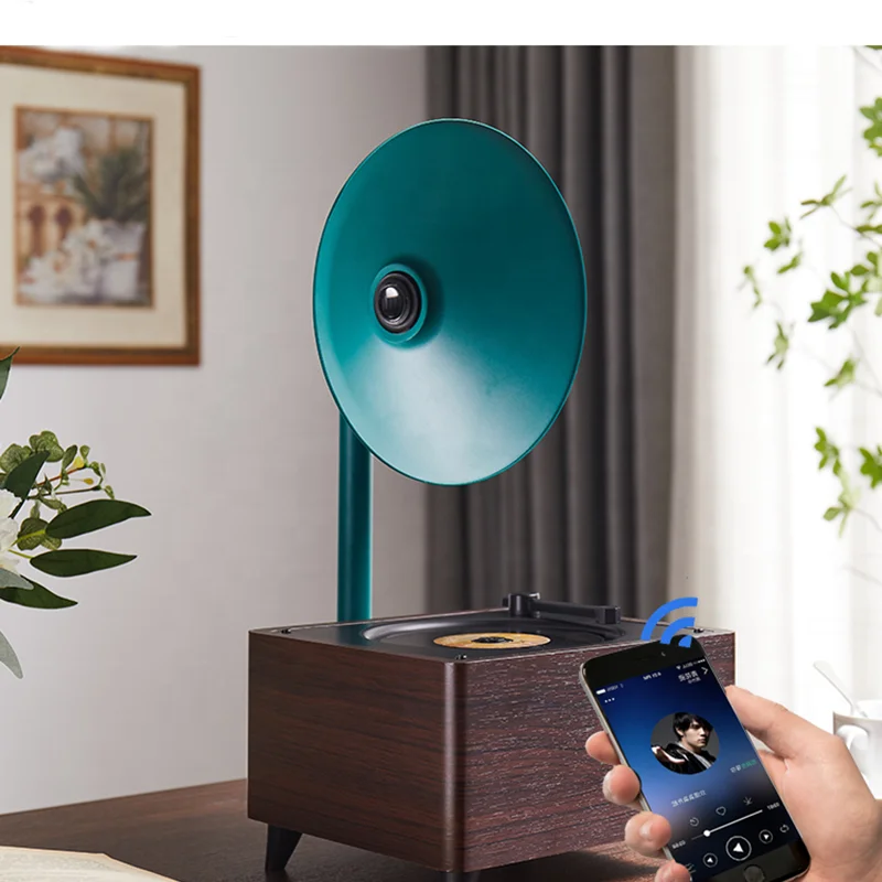 Portable Multifunction IR remote control U disk playback With Blue tooth CD Player Speaker