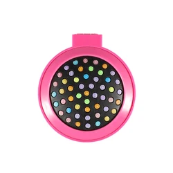 Foldable Plastic Private Label Compact Makeup Mirror Rainbow Mirror Comb Pocket Mirror