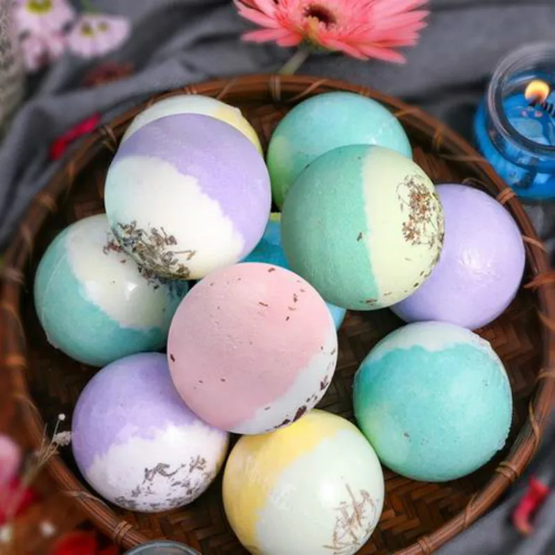 Fragrant Home Spa Fizz Essential Oil All Natural Baby Bath Bubble Bombs Ball Gift Set