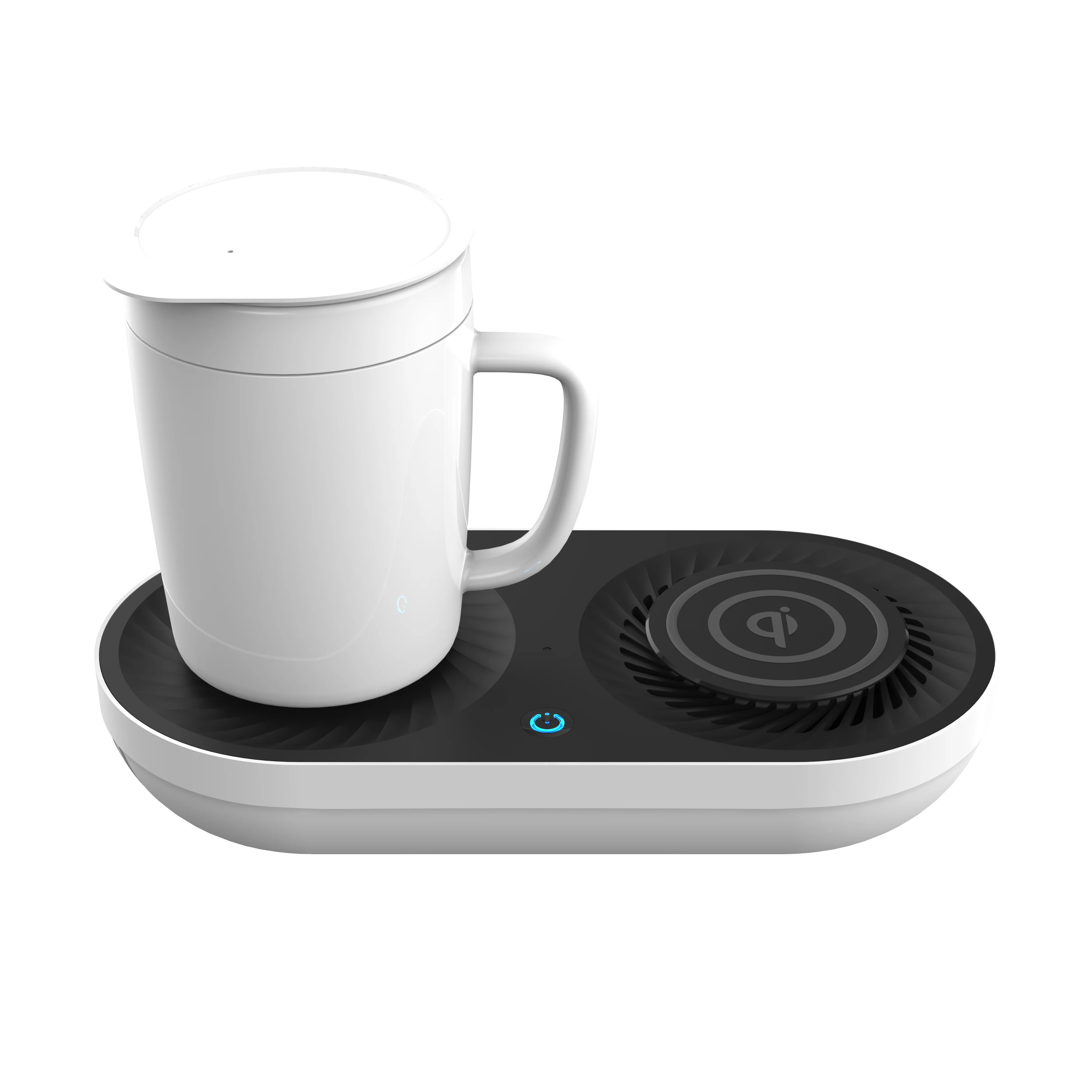 Wireless Qi Charger with Mug electric water kettle with cool and warm function