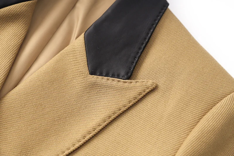 2024 Winter women Long coat Luxury contrast collar neck double breasted ladies coat winter outwear  women trench coat