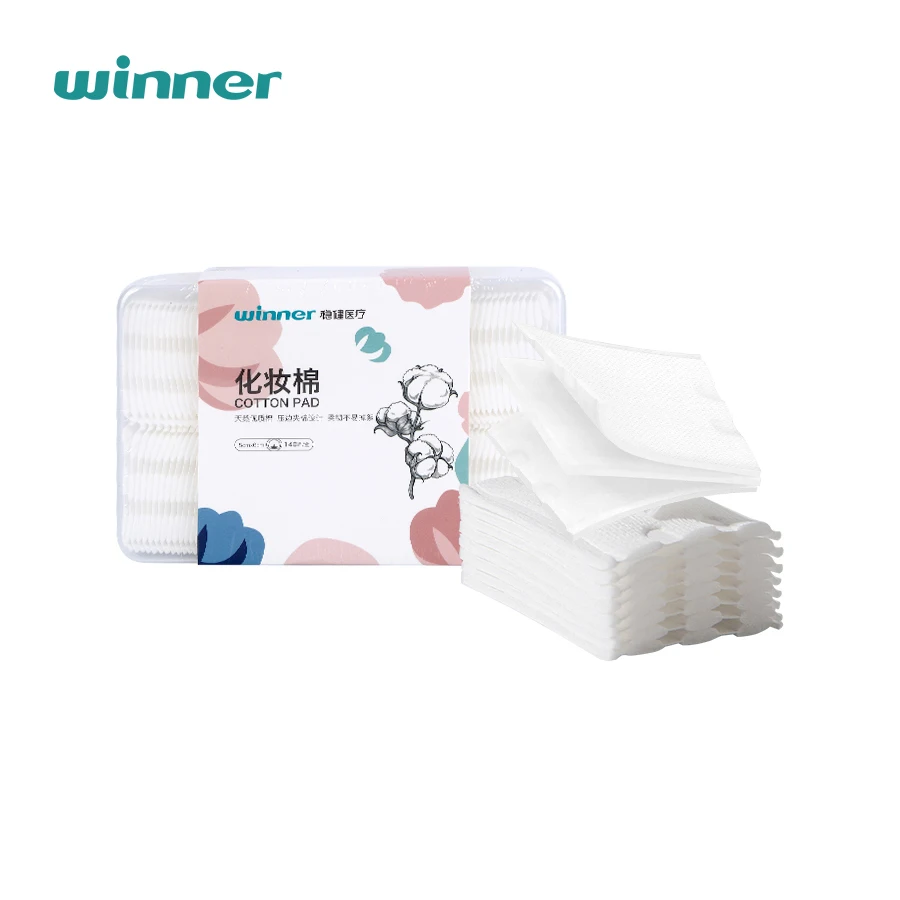 Одноразовые Круглые ватные диски Winner для снятия макияжа косметические нетканые