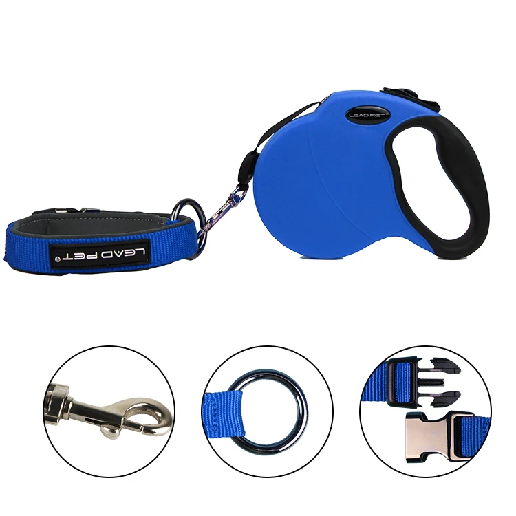 High Quality Adjustable Blank Imitation Nylon Pet Collar Neoprene Padded Dog Collar With Light Weight