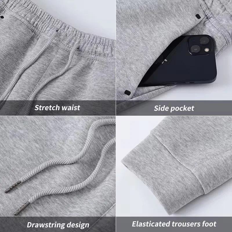 Sportswear Training Jogger Suits Jacket And Jogger 2 Piece Set Mens Gym Sport Tracksuit